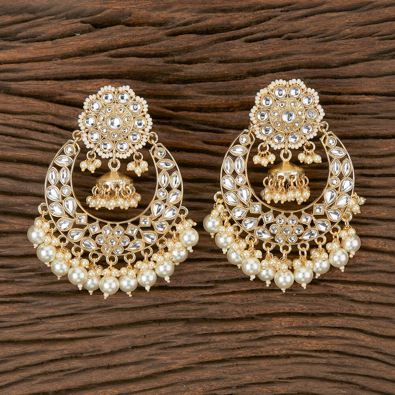 Antique Chand Earring With Mehndi Plating