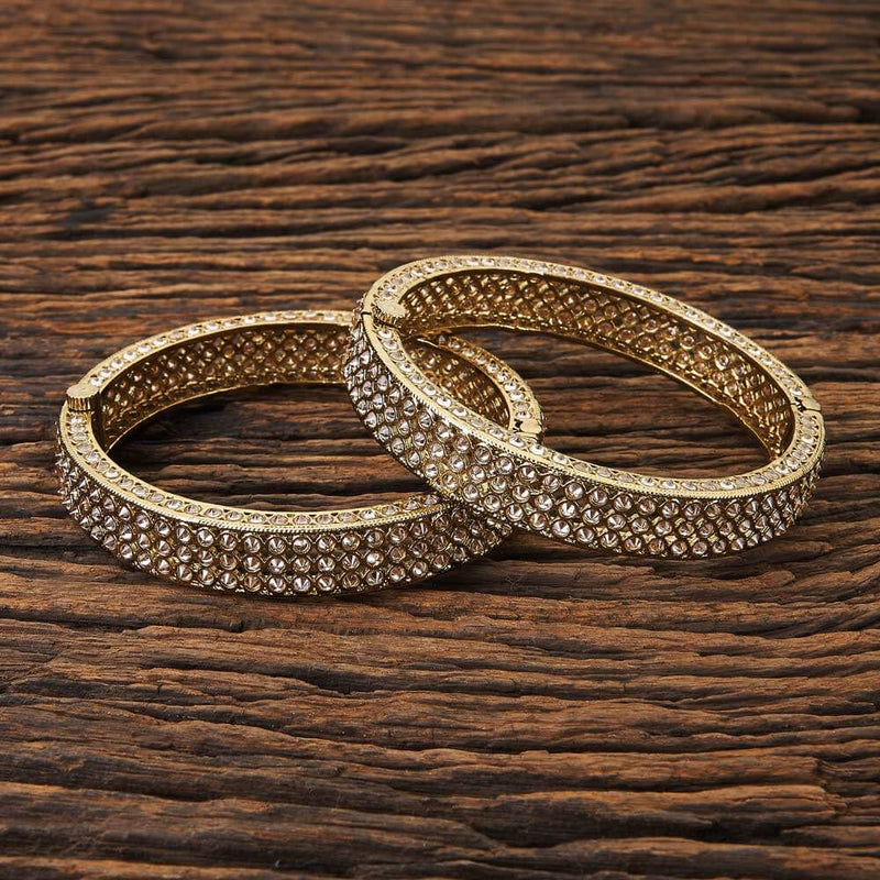 Antique Openable Bangles With Mehndi Plating