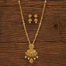 Antique Long Necklace With Gold Plating