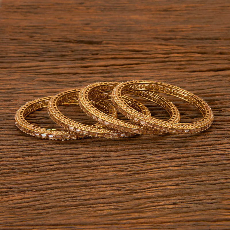 Antique Delicate Bangles With Mehndi Plating