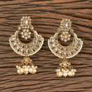 Antique Long Earring With Mehndi Plating