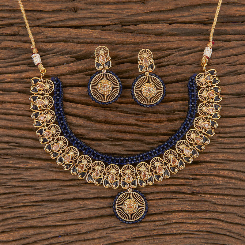 Antique Classic Necklace With Gold Plating