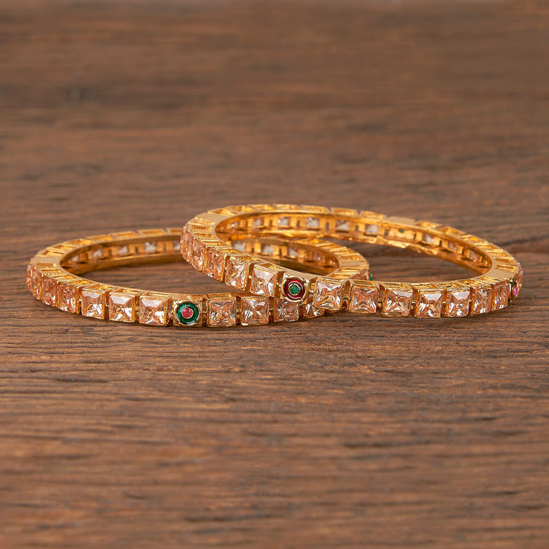 Antique Delicate Bangles With Gold Plating