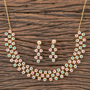 Cz Classic Necklace With Gold Plating