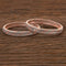 Cz Classic Bangles With Rose Gold Plating