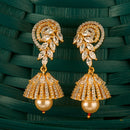 Cz Jhumkis With 2 Tone Plating