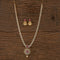 Cz Long Necklace With Gold Plating