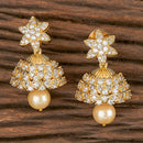 Cz Jhumkis With Gold Plating