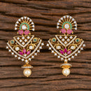 Cz Classic Earring With Gold Plating