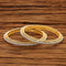 CZ Classic Bangles With 2 Tone Plating