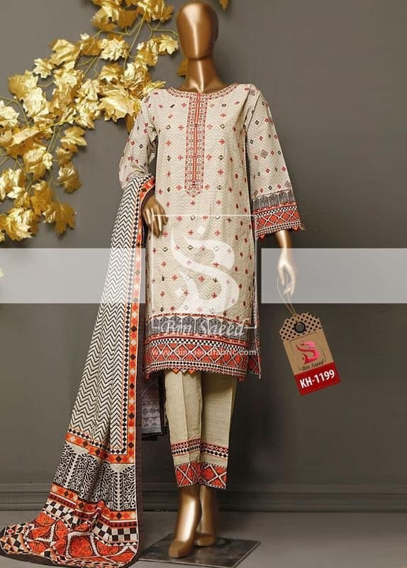 Bin Saeed Lawn Collection-D-01